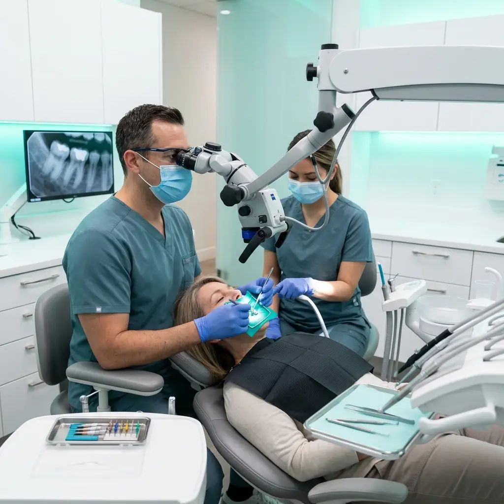 Complex Molar Root Canal — Saved with Microscope