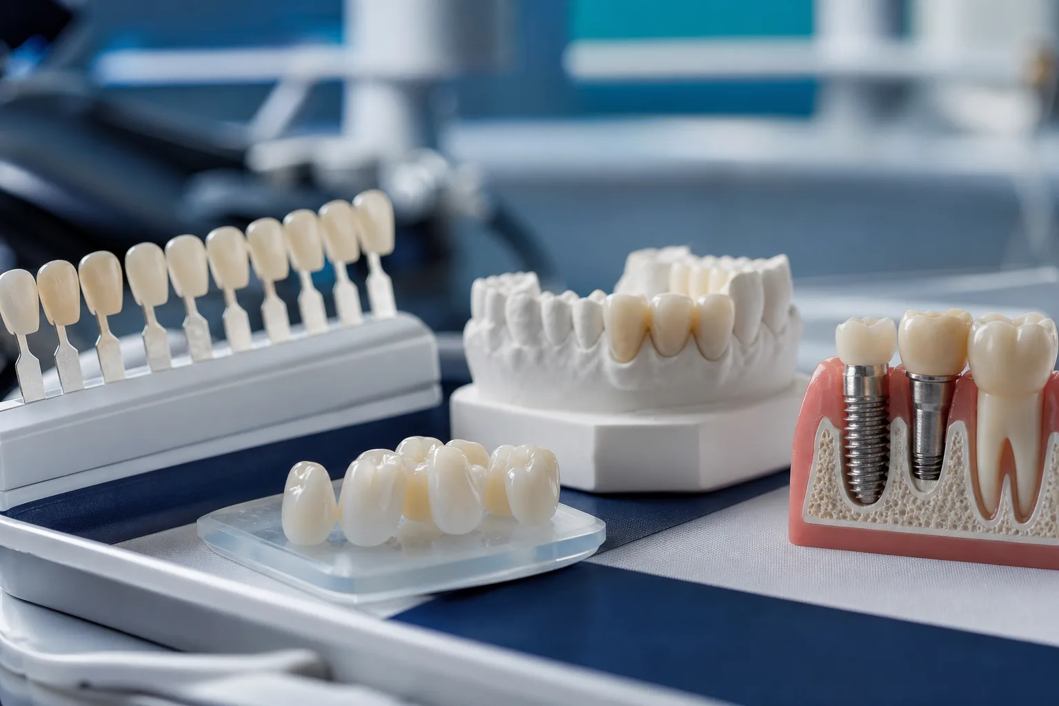 Veneers crowns whitening implants options