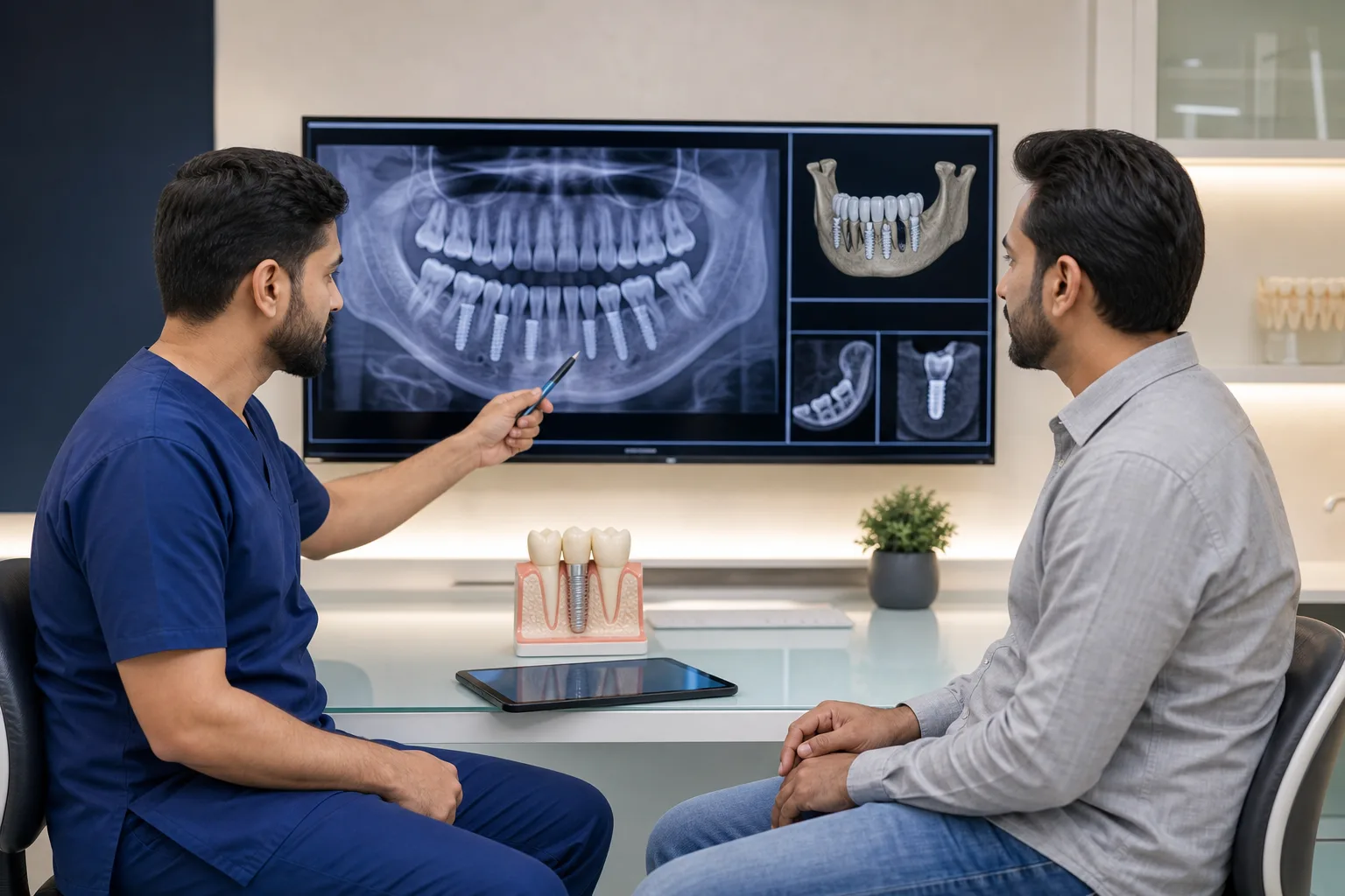 All-on-4 implant planning scan