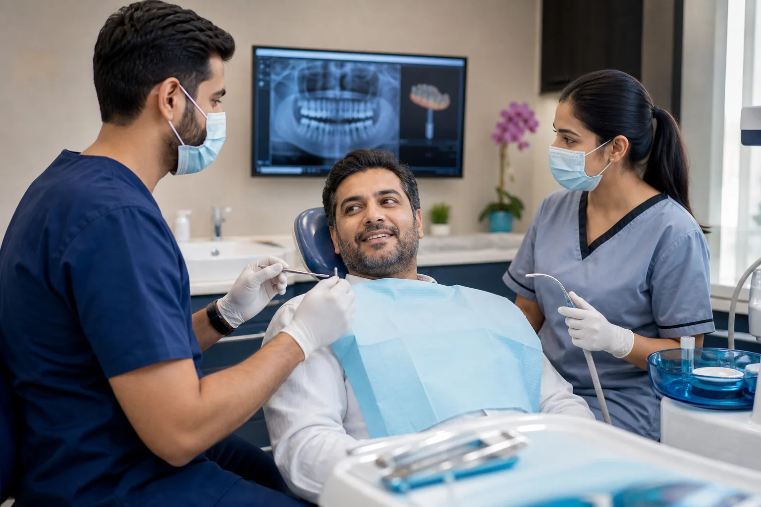 Comfortable dental implant treatment