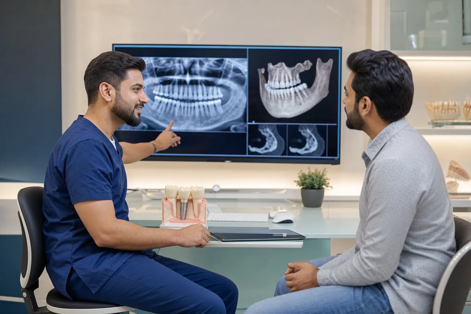 Full mouth implant planning