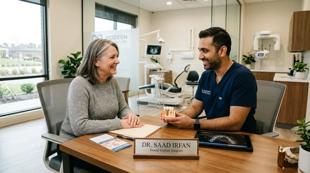 dentist consultation for dental implant treatment Karachi